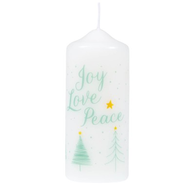 Kerze Joy Love Peace