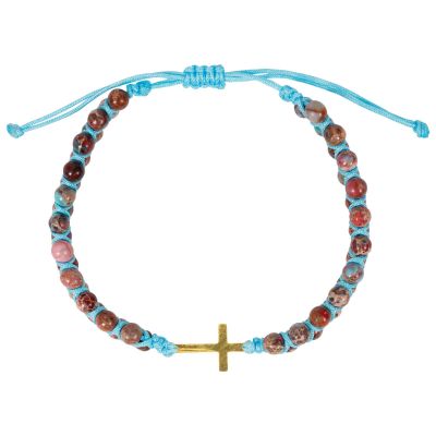 Armband Perlen Kreuz