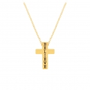 Halskette Kreuz Believe