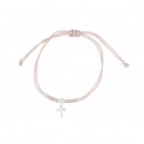 Armband Kreuz - rosa