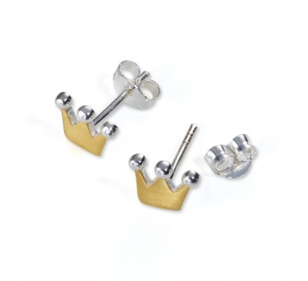 Ohrstecker Krone - gold
