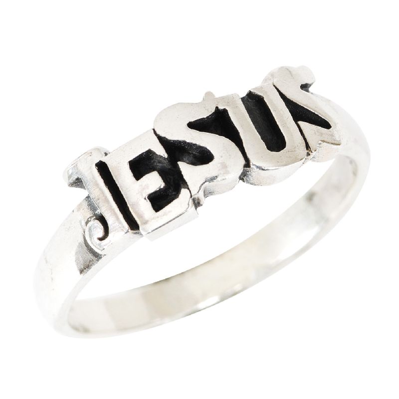 Fingerring Jesus - silber, 20 mm
