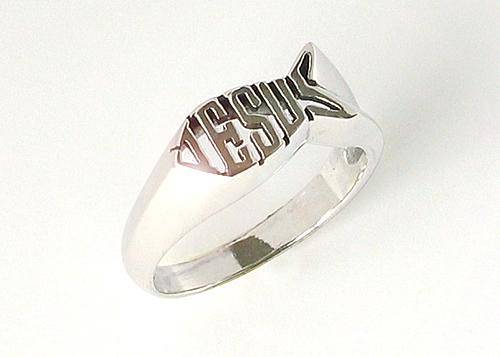 Fingerring Jesus Fisch - 18 mm