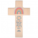Holzkreuz Kinder Regenbogen