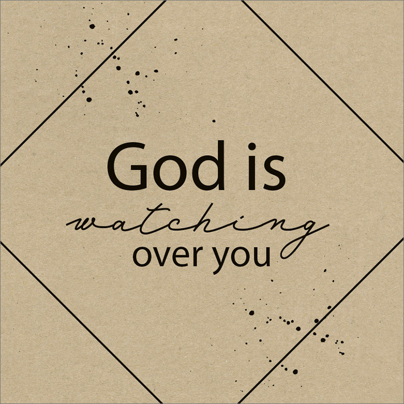 God is watching over you - Magnet