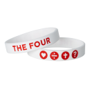 The Four Armband weinRot - 18 cm