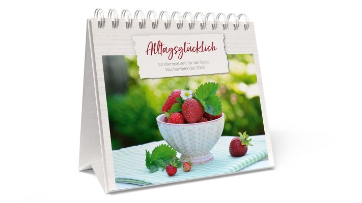 Alltagsglücklich 2023 - Tischkalender|52 Atempausen für die Seele. Wochenkalender 2023