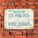 Metallschild Ich will..