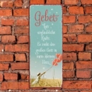 Metallschild Gebet hat 34,5x14cm Stabiles Blech mit Aufhängung