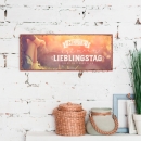 Metallschild lang - Lieblingstag