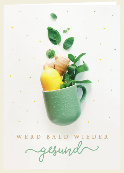 Werd bald wieder gesund (Faltkarte)