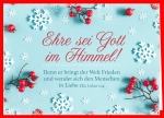 Denn er bringt der Welt Frieden (Faltkarte Weihnachten)