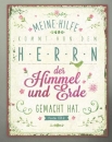 Metallschild groß - meine Hilfe