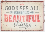 Metallschild klein - Make beautiful things