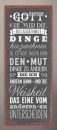Metallschild lang - Gott gib