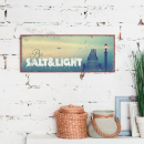 Metallschild lang - Be salt & light