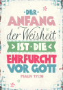 Der Anfang der Weisheit (Postkarte)