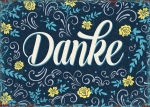 Danke (Vintage) (Postkarte)