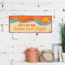 Metallschild groß - Wir sind nicht immer dort Zuhause