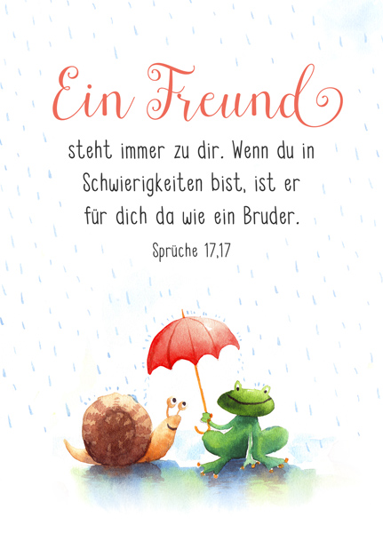 Wie ein Bruder (XL-Postkarte)