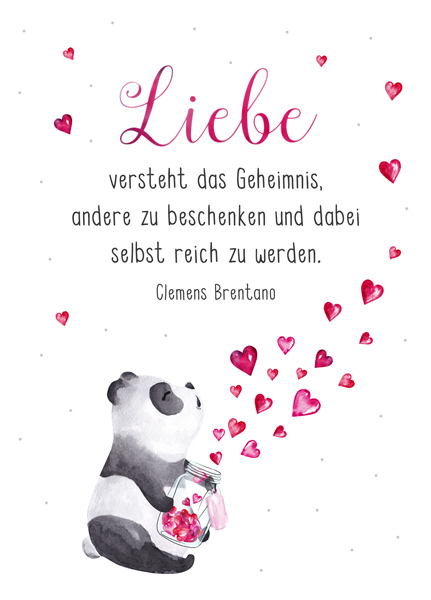 Liebe versteht das Geheimnis (XL-Postkarte)