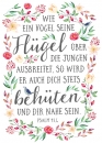 Wie ein Vogel (Postkarte Big Blessing im XL Format)