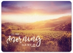 Let your morning begin with joy (XL-Postkarte)