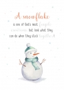 A snowflake is ohne of God ` s most fragile creations (XL-Postkarte)