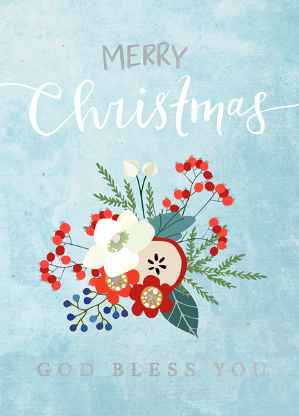God bless you (XL-Postkarte Weihnachten)