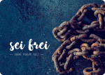 Sei frei (Postkarte Big Blessing im XL Format)