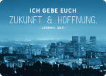Ich gebe euch Zukunft (Postkarte Big Blessing im XL Format)