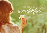 Everything he does (Postkarte Big Blessing im XL Format)