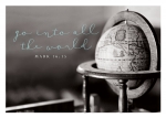 All the world (Postkarte Black & White)