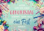 Wenn Gott dir einen Geburtstag schenkt (Postkarte)
