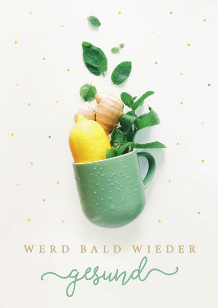 Werd bald wieder gesund (Postkarte)