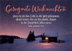 Jesus ist als das Licht in die Welt gekommen (Postkarte Weihnachten)