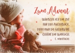 Zum Advent wünsche ich dir Zeit für den Augenblick (Postkarte Advent)