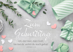Zum Geburtstag - Ich bin bei dir (Postkarte)
