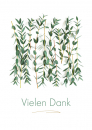 Vielen Dank (Zweige) (Postkarte)
