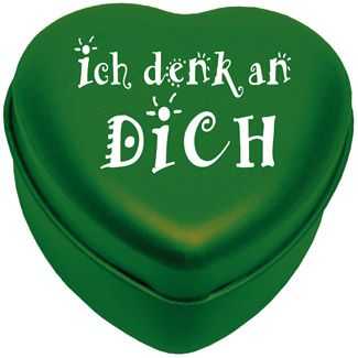 Kerzendose Ich denk an dich - grün