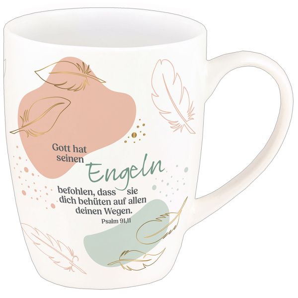 Tasse Gott hat seinen Engeln befohlen (Gold-Edition)