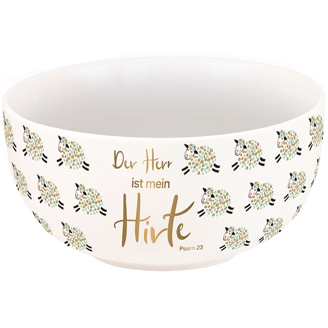 Müslischale Der Herr ist mein Hirte (Gold-Edition)