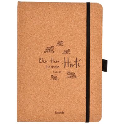 Notizbuch Kork: Der Herr ist mein Hirte