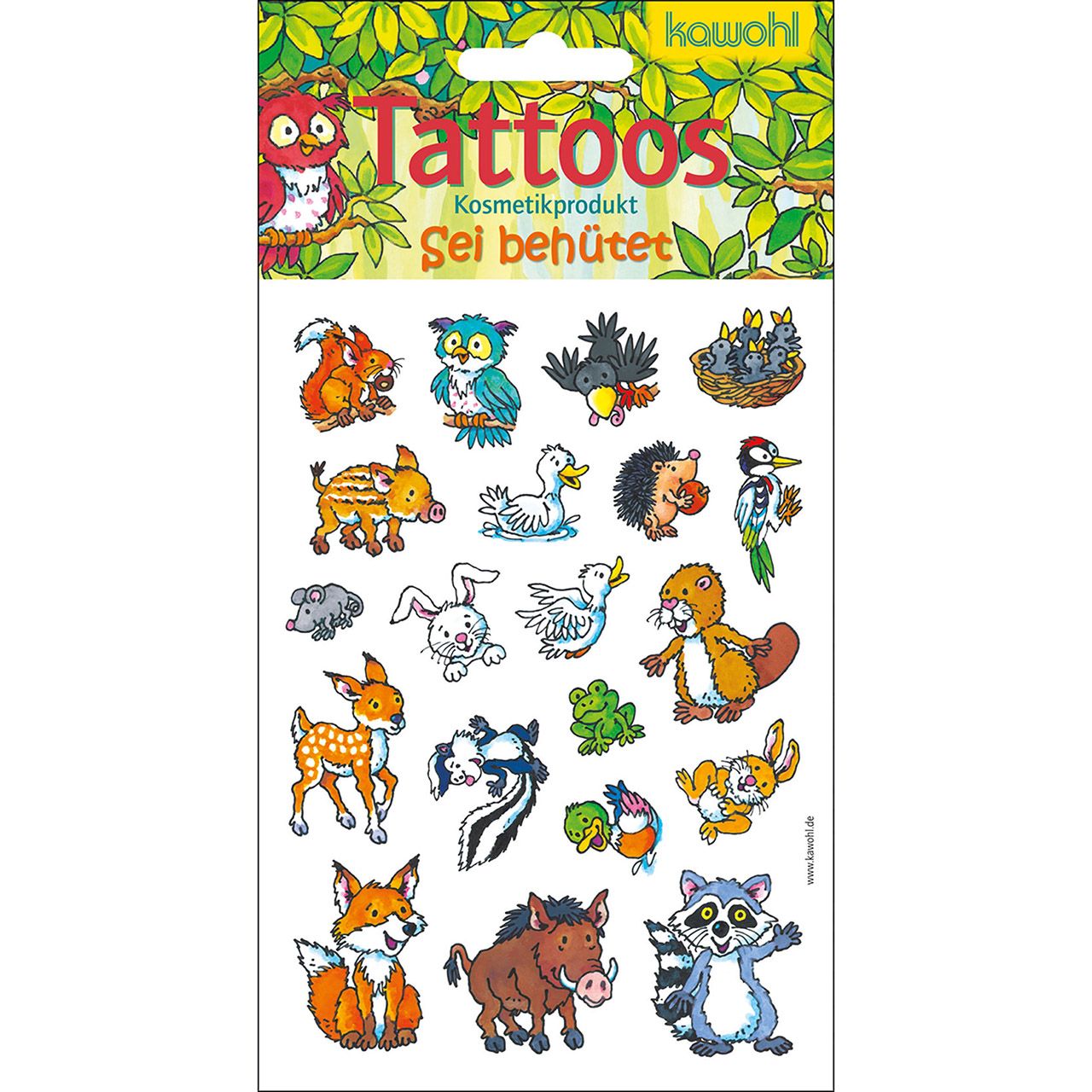 Tattoos Waldtiere - Sei behütet