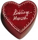 Herzdose: Lieblings-Mensch - rot