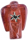 Engel mit Stern - rot