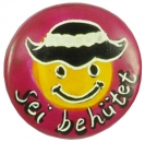 Speckstein-Magnet: Sei behütet - rot