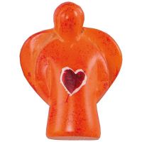 Handschmeichler Engel mit Herz - rot