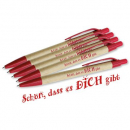 Kugelschreiber Schön, dass es dich gibt rot (10 Stück)