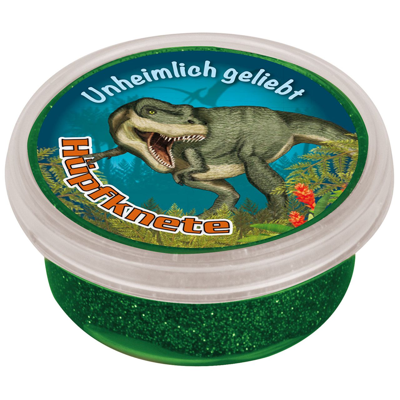 Springknete: Unheimlich geliebt (Dino) - mit Glitzer